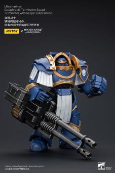Warhammer The Horus Heresy Actionfigur 1/18 Uitramarines Cataphractii Terminator Squad Terminator with Reaper Autocannon 14 cm